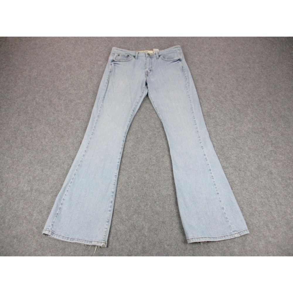 VINTAGE Levis Jeans Womens Juniors 11 Blue 519 Flare Light Wash Denim Y2K